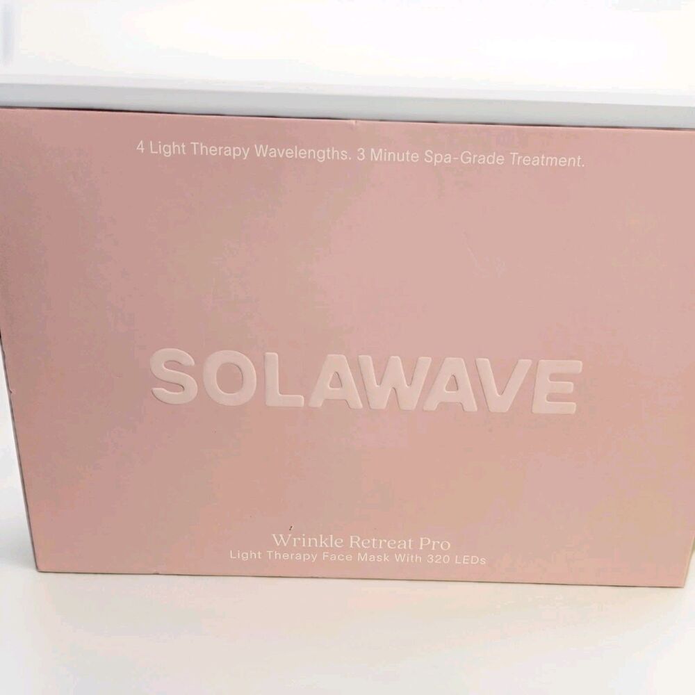 NEW Solawave Wrinkle Retreat Pro LED Face Mask - red light therapy